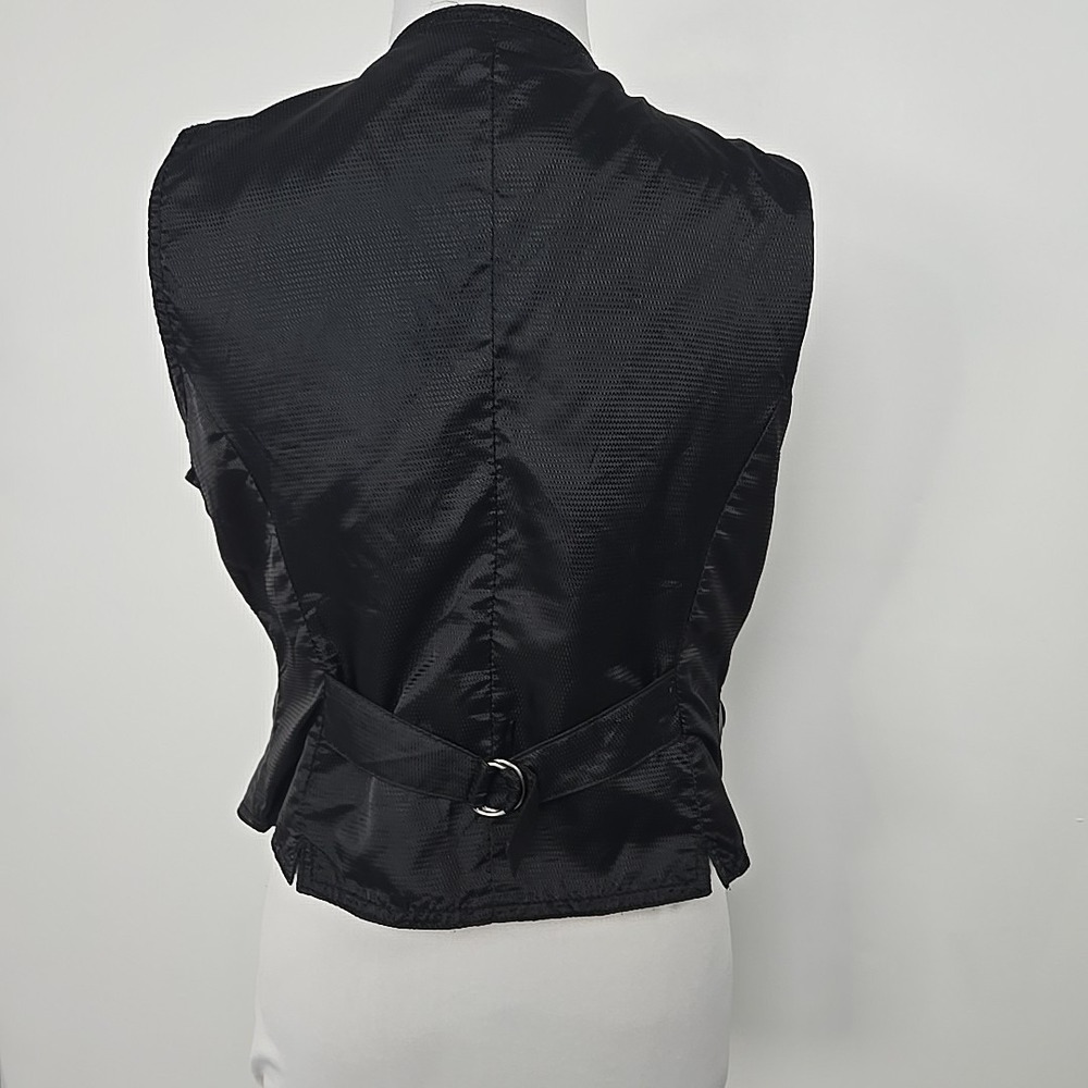 The Limited Black Leather Women's‎ Vest Size Medium M Vintage Y2K - Picture 5 of 10